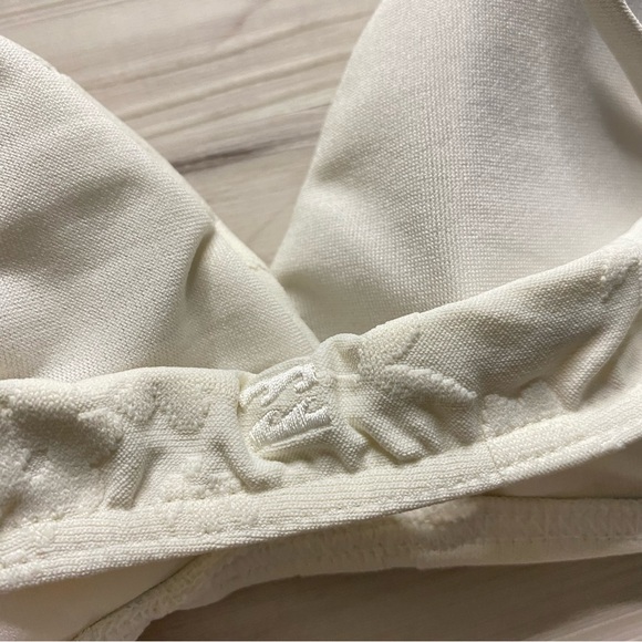 Billabong Fade To White Crystal Tides Tali Triangle Bralette Bikini Top - Picture 9 of 12